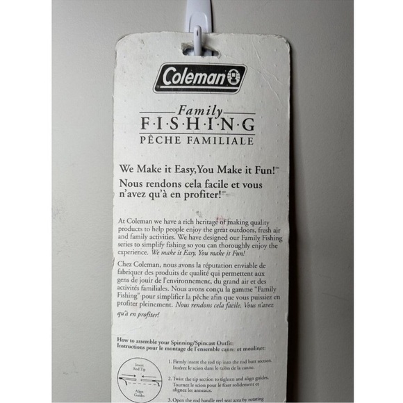 Sold New 1997 Coleman Family Fishing  Spinning/ Spinning Cast Combo Outfit - Picture 6 of 14
